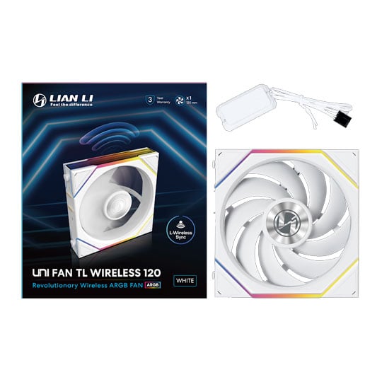 Lian Li UNI TL Wireless 120mm ARGB PWM Fan White : image 4