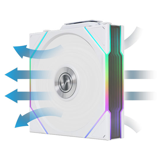 Lian Li UNI TL Wireless Reverse Blade 120mm ARGB PWM Fan White
