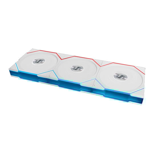 Lian Li UNI TL Wireless 120mm ARGB PWM Fan White 3 Pack with L-Wireless Hub
