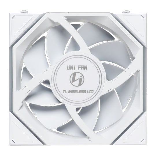 Lian Li UNI TL LCD Wireless 120mm ARGB PWM Fan White 3 Pack with L-Wireless Hub : image 3