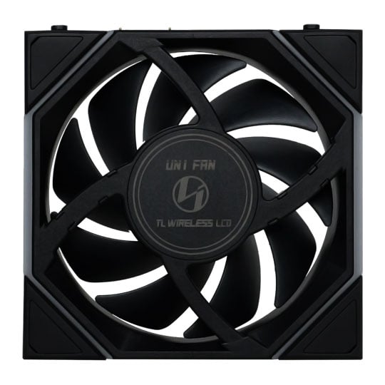 Lian Li UNI TL LCD Wireless Reverse Blade 120mm ARGB PWM Fan Black 3 Pack with L-Wireless Hub : image 3