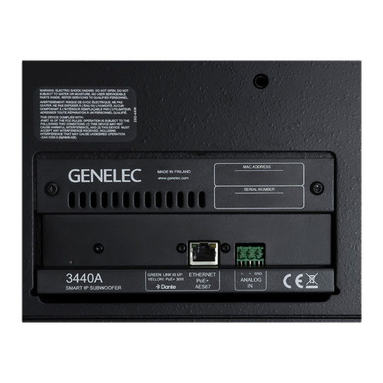 Genelec 3440AP Smart IP Active Subwoofer (Black) : image 4