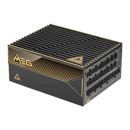 MSI MEG Ai1600T PCIe5 1600W Full Modular Compact 80PLUS Titanium ATX 3.1 PCIE 5.1 Power Supply : image 2
