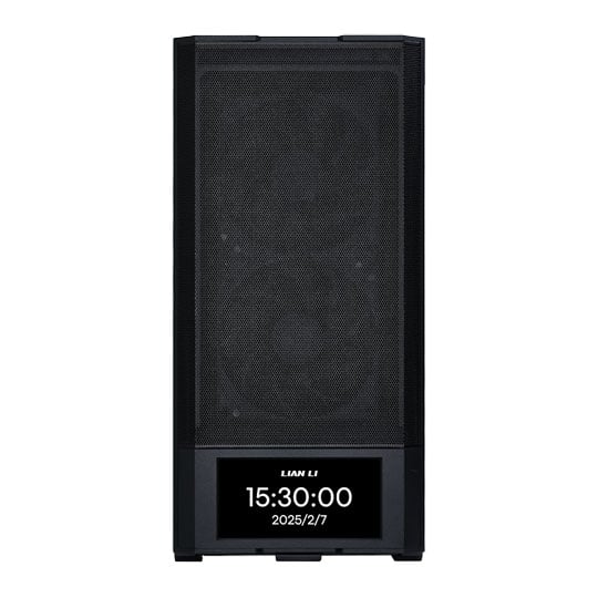 Lian Li LANCOOL 207 Digital Black Mid Tower Compact Tempered Glass PC Gaming Case with 6" LCD Screen : image 3