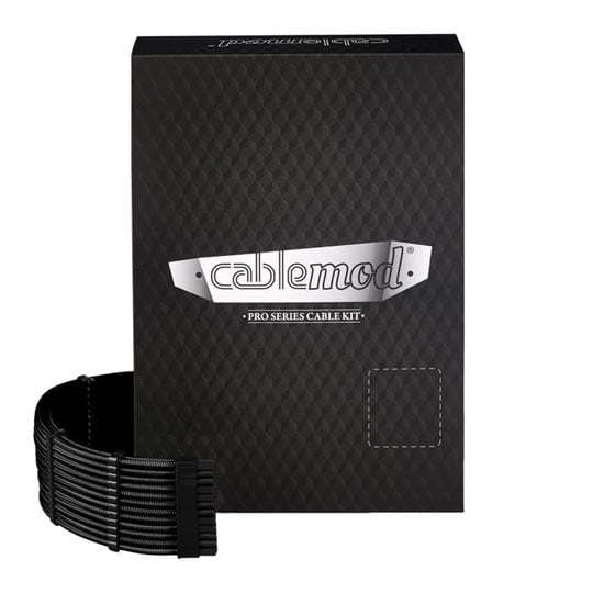 CableMod C-Series Pro ModMesh Sleeved 12V-2x6 12VHPWR Cable Kit Black for Corsair Type 4