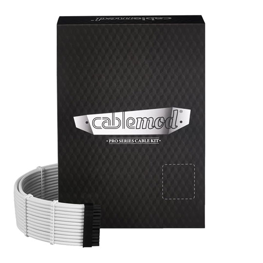 CableMod C-Series Pro ModMesh Sleeved 12V-2x6 12VHPWR Cable Kit White for Corsair Type 4
