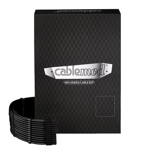 CableMod C-Series Pro ModMesh Sleeved 12V-2x6 12VHPWR Cable Kit Black for Corsair Type 5