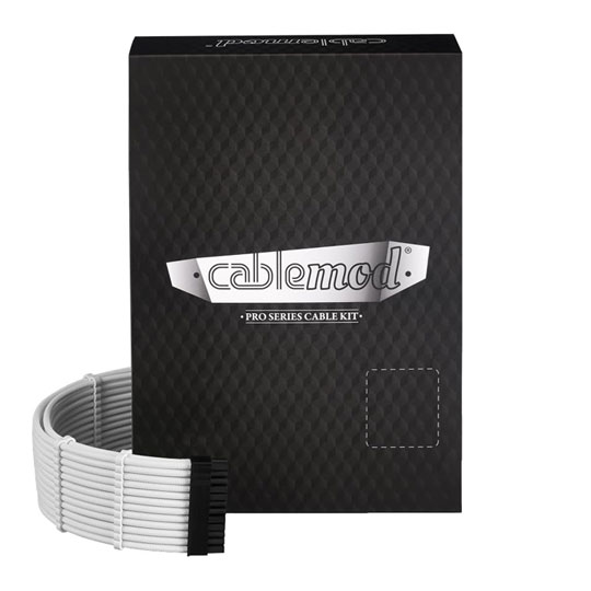 CableMod C-Series Pro ModMesh Sleeved 12V-2x6 12VHPWR Cable Kit White for EVGA G / G+ / P / P+ / T