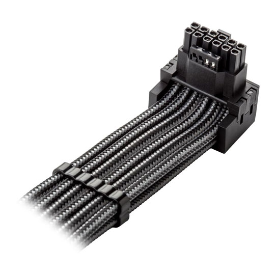 CableMod Pro Universal Carbon Sleeved 12V-2x6 12VHPWR 90 Degree Direct PCI-e Cable - Variant A : image 3