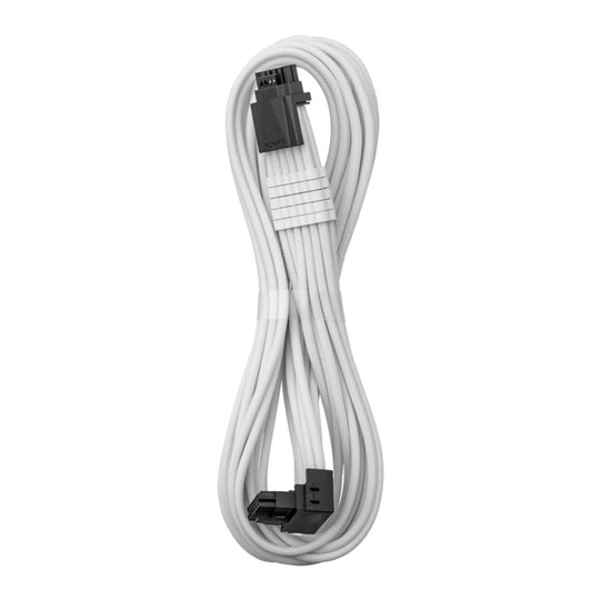 CableMod Pro Universal White Sleeved 12V-2x6 12VHPWR 90 Degree Direct PCI-e Cable - Variant A