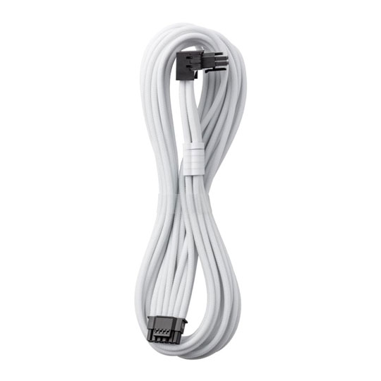 CableMod Pro Universal White Sleeved 12V-2x6 12VHPWR 90 Degree Direct PCI-e Cable - Variant B
