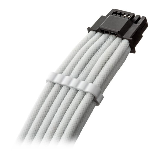 CableMod Pro Universal White Sleeved 12V-2x6 12VHPWR 90 Degree Direct PCI-e Cable - Variant B : image 2