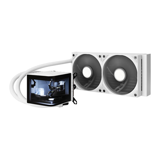 TRYX PANORAMA 240mm White AIO CPU Liquid Cooler Intel AMD : image 1