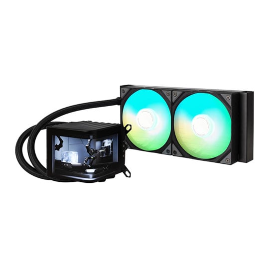TRYX PANORAMA ARGB 240mm Black AIO CPU Liquid Cooler Intel AMD : image 1