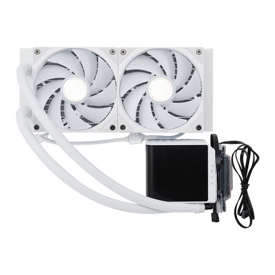 TRYX PANORAMA ARGB 240mm White AIO CPU Liquid Cooler Intel AMD : image 2