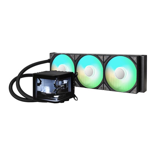TRYX PANORAMA ARGB 360mm Black AIO CPU Liquid Cooler Intel AMD : image 1