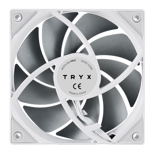 TRYX ROTA PRO 120 White 120mm PWM Performance Fan : image 4