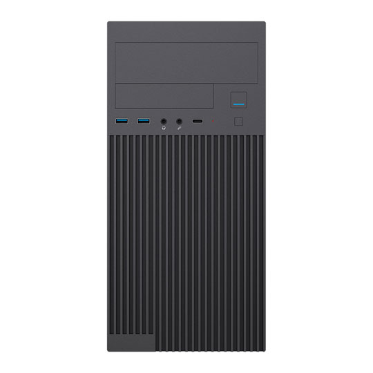 CiT Mentor Black MicroATX Office PC Case : image 3