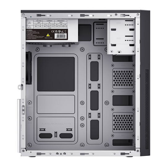Boîtier PC Mini Tour Pilot Z23 Lite - 23L, Alimentation 500W, Ports USB 3.0 Et Type-C, Compatible MATX, Design Compact Et élégant