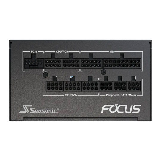 Refurbished Seasonic FOCUS GX 850 Watt ATX3 Fully Modular 80+ Gold PSU, Black : image 3