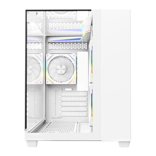 CIT Eclipse White MicroATX PC Gaming Case : image 3