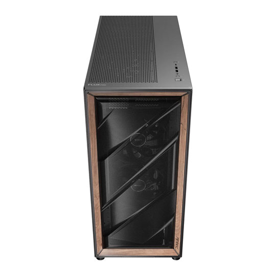Refurbished Antec Flux PRO Full Tower Tempered Glass Black/Wood PC Gaming Case : image 3