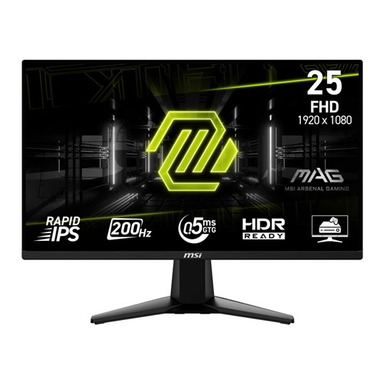 MSI MAG 255F E20 25" Full HD 200Hz Adaptive Sync IPS Gaming Monitor