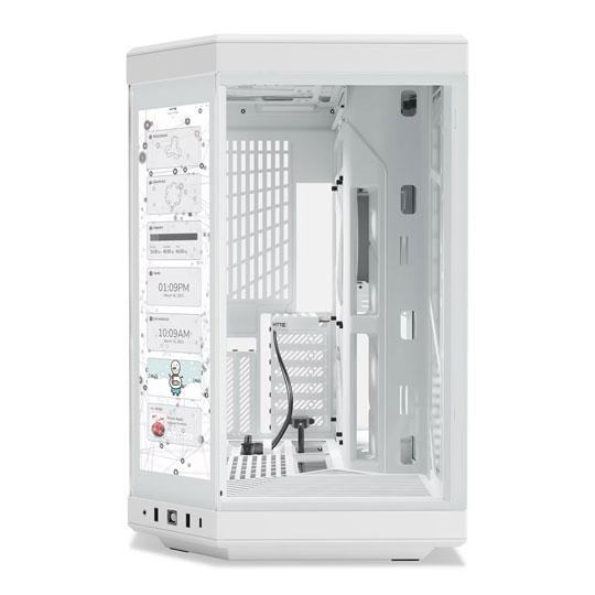 Refurbished Hyte Y70 Touch Dual Chamber Snow White Mid Tower PC Case : image 3