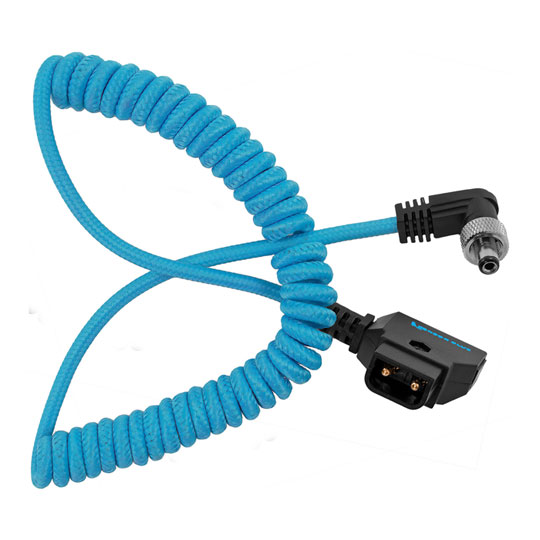 Kondor Blue Coiled D-Tap to Locking DC 2.1MMCable : image 1