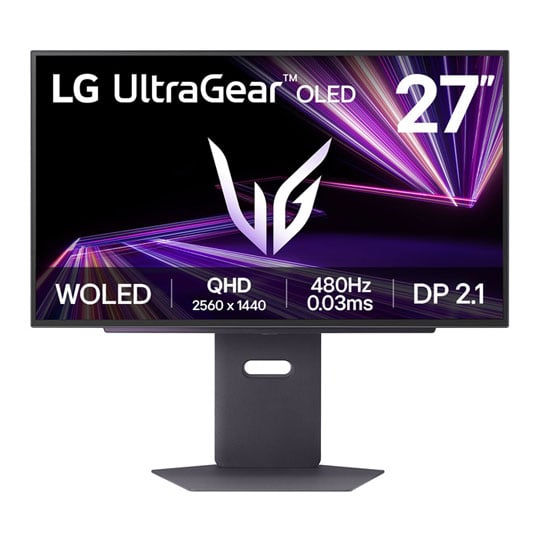 LG 27" UltraGear 27GX790A-B QHD 480Hz FreeSync Premium Pro OLED Gaming Monitor