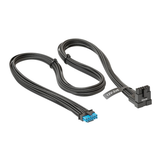 Seasonic Native 12V-2×6 90 Degree 600W Black Cable : image 2