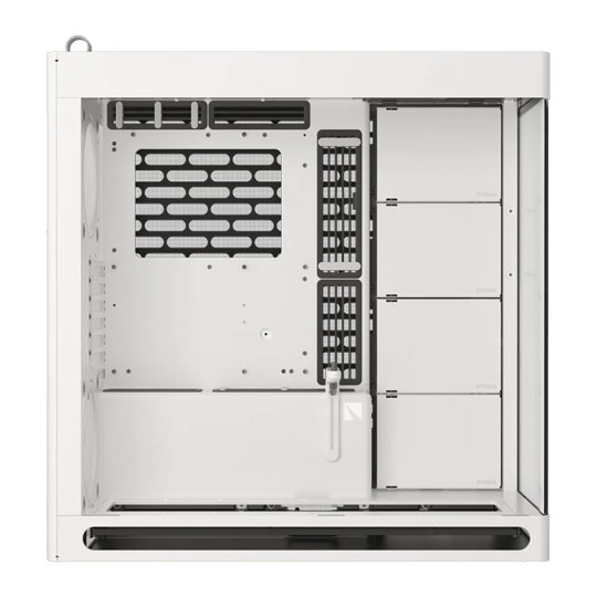 HAVN HS420 White Hybrid Dual Chamber Mid Tower Tempered Glass Chassis : image 2