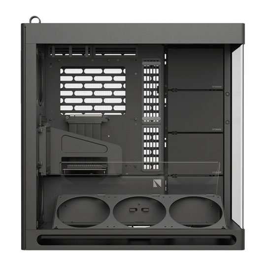 HAVN HS420 VGPU Black Hybrid Dual Chamber Mid Tower Tempered Glass Chassis : image 2