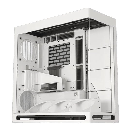 HAVN HS420 VGPU White Hybrid Dual Chamber Mid Tower Tempered Glass Chassis