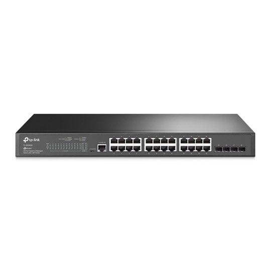 Open Box TP-LINK TL-SG3428 JetStream 24-Port L2 Managed Rackmount Switch with 4x SFP Slots