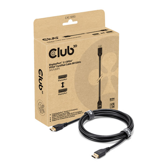 Club 3D 3M DisplayPort™ 2.1 Bi-Directional VESA DP54 Certified Cable