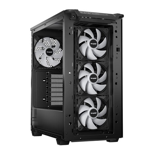 be quiet! Pure Base 501 LX Tempered Glass Window Black RGB Mid Tower PC Gaming Case : image 2