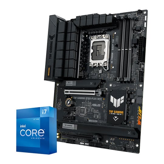 ASUS TUF GAMING B760-PLUS WIFI D5 + Intel Core i7 12700K Bundle : image 1