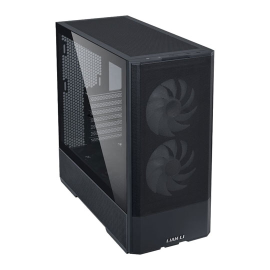 Refurbished Lian Li LANCOOL 207 Black Mid Tower Compact Tempered Glass PC Gaming Case : image 2