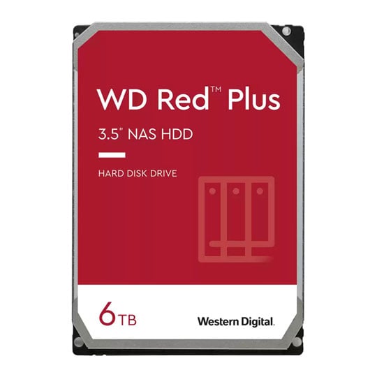 Refurbished WD Red Plus 6TB NAS 3.5" SATA HDD/Hard Drive : image 1