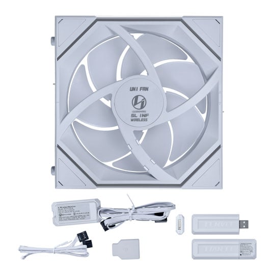Lian Li UNI FAN SL Infinity Wireless 120mm ARGB PWM Fan White Triple Pack : image 4