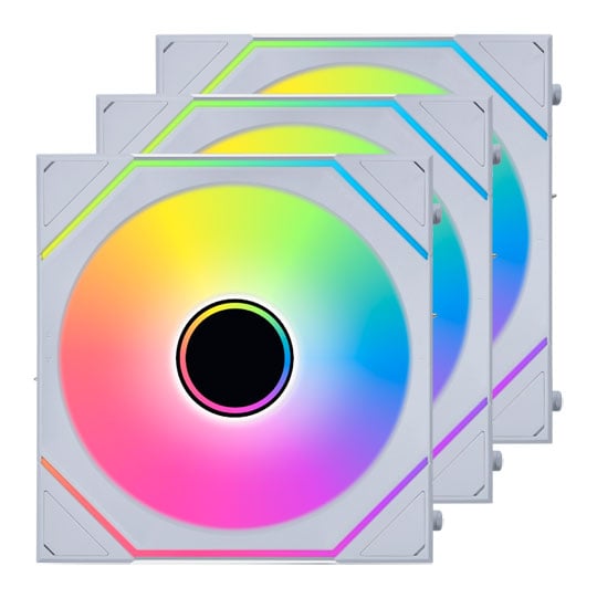 Lian Li UNI FAN SL Infinity Wireless Reverse Blade 120mm ARGB PWM Fan White Triple Pack