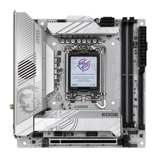 MSI MPG Z890I EDGE TI WiFI DDR5 PCIe 5.0 mITX Motherboard : image 2
