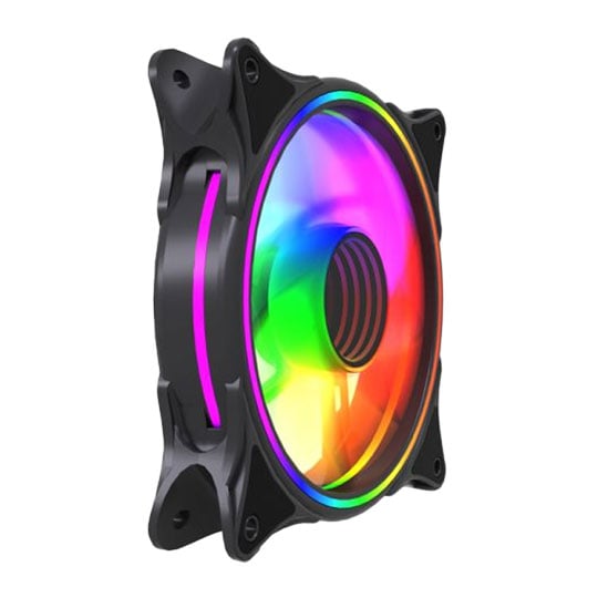 Vida Infinity01 Reverse Blade ARGB White Single 120mm PWM Fan