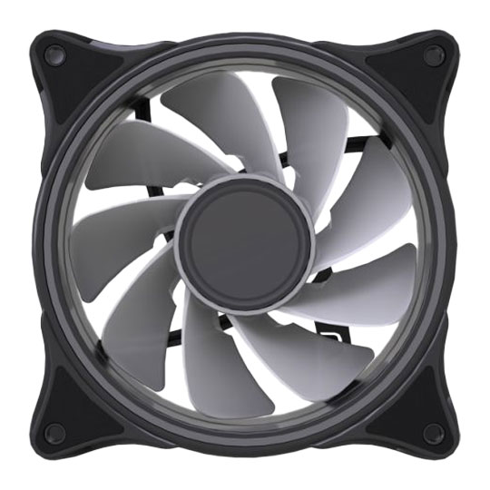 Vida Infinity01 Reverse Blade ARGB White Single 120mm PWM Fan : image 4