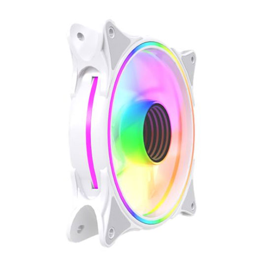 Vida Infinity01 Reverse Blade ARGB White Single 120mm PWM Fan