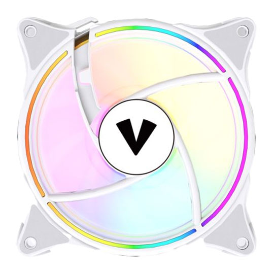 Vida Infinity01 Reverse Blade ARGB White Single 120mm PWM Fan : image 3
