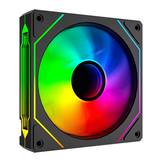 Vida Infinity02 Reverse Blade ARGB Black Single 120mm PWM Fan