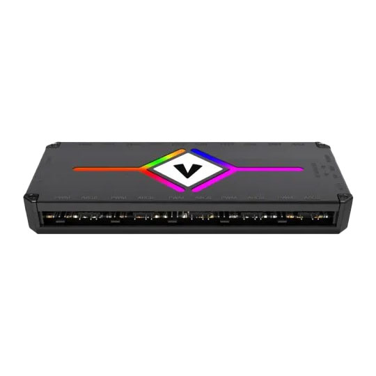 Vida 10 Port SATA Powered PWM ARGB Fan Hub with Remote Black : image 2