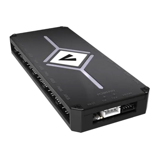 Vida 10 Port SATA Powered PWM ARGB Fan Hub with Remote Black : image 3